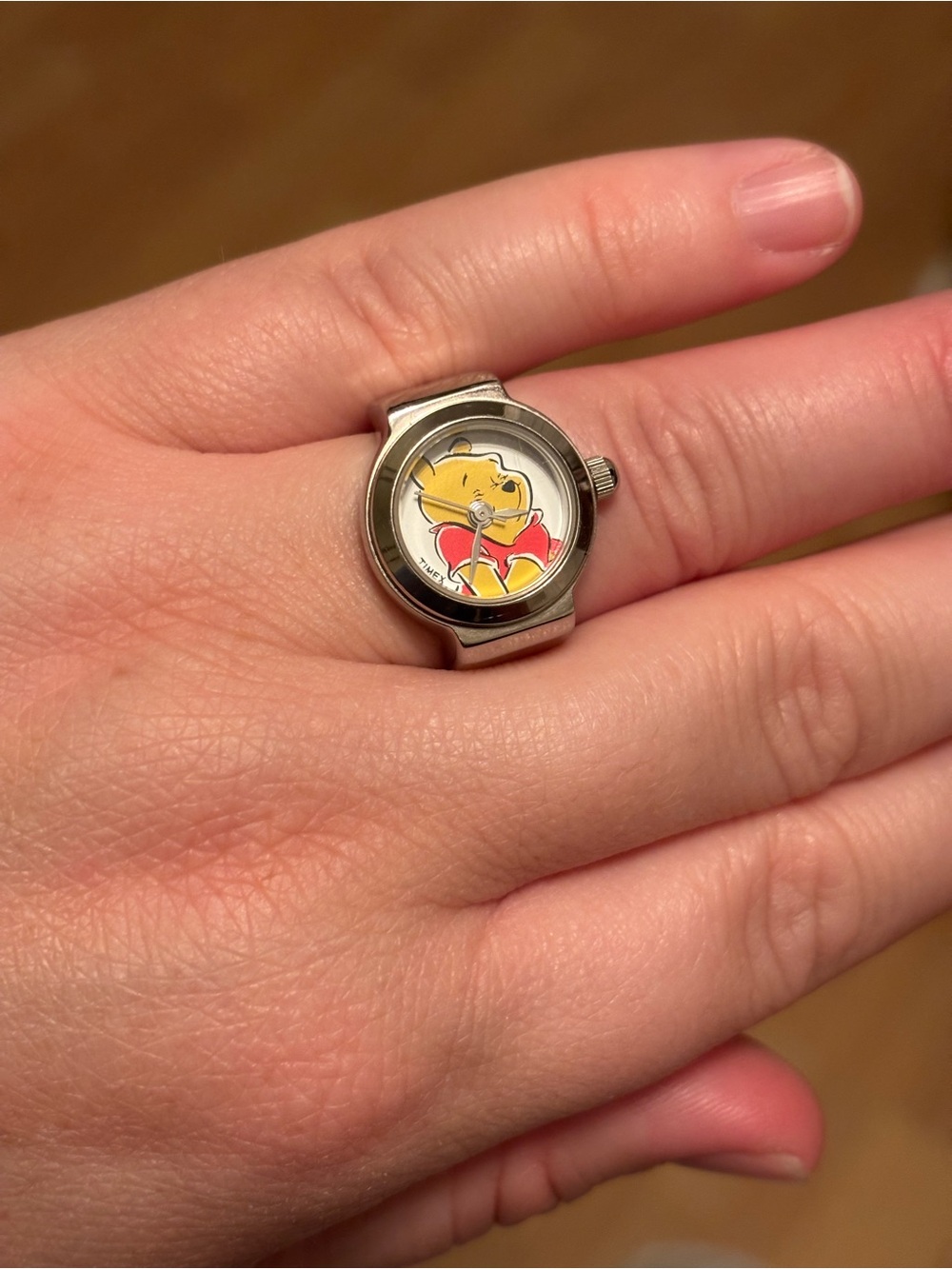 Timex Vintage 90s Winnie The Pooh Ring Watch